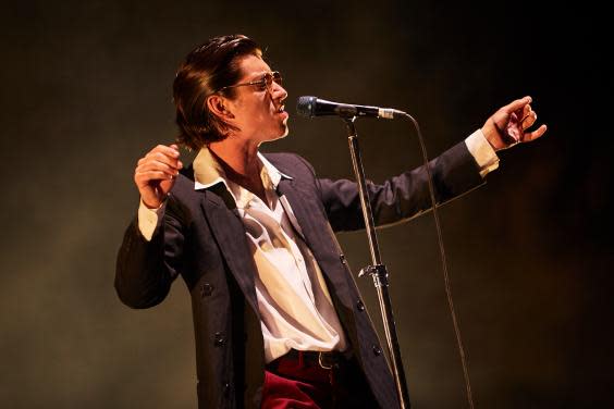 Alex Turner performs during Arctic Monkeys’ set at Mad Cool festival (Mad Cool festival)