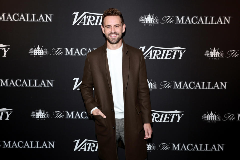 NEW YORK, NEW YORK - OCTOBER 19: Nick Viall attends Variety, The New York Party at American Bar on October 19, 2022 in New York City. (Photo by Jamie McCarthy/Variety via Getty Images)