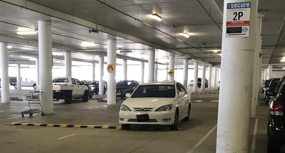 A Toyota Camry pictured at Bunnings in Joondalup, WA.