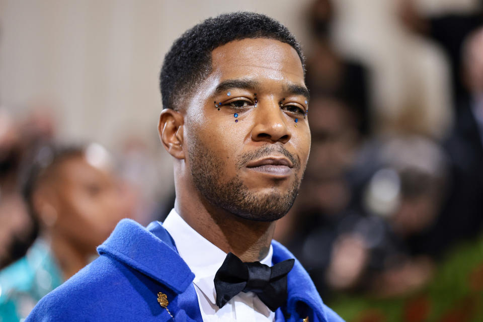 Kid Cudi poses at the 2022 Met Gala