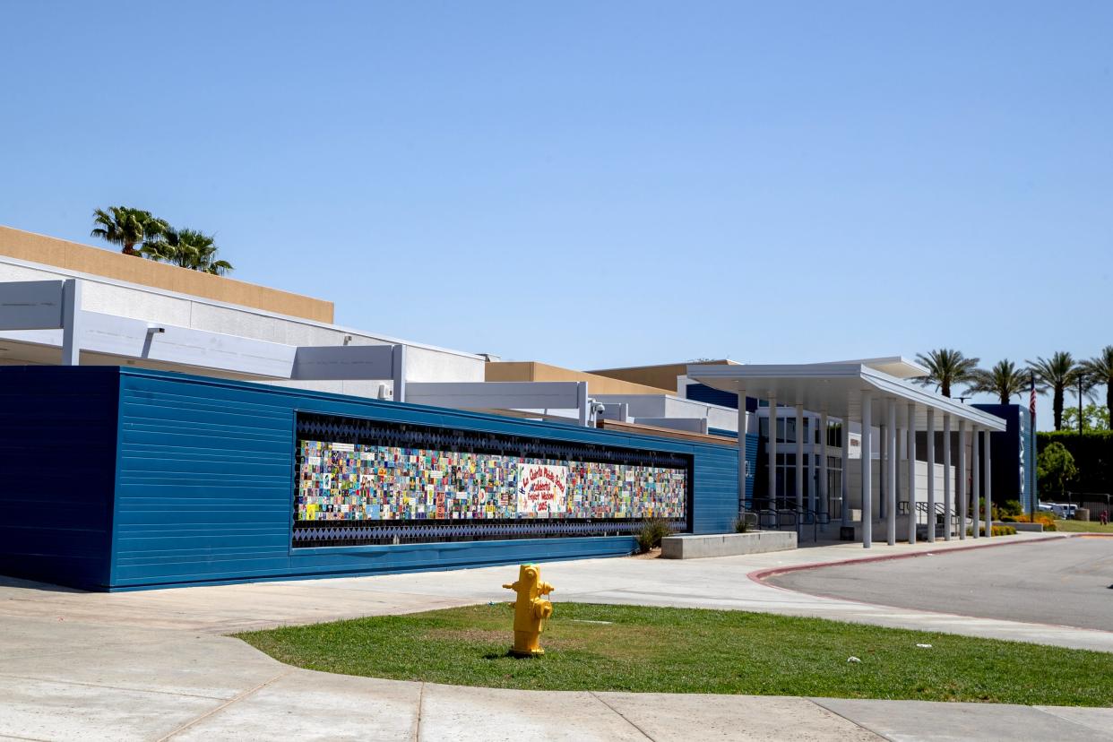 La Quinta Middle School, La Quinta, Calif., exterior on Monday, April 24, 2023. 