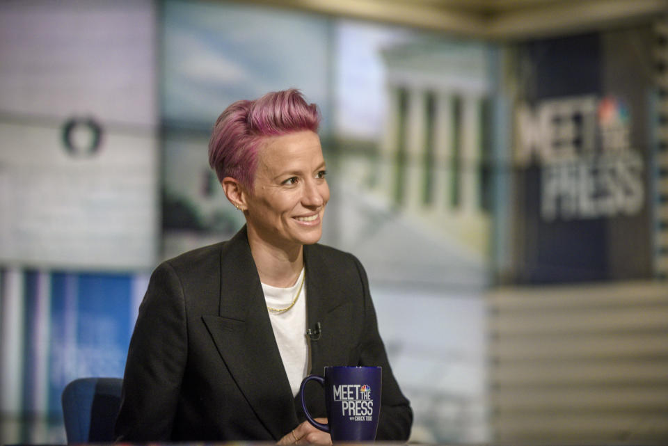 Megan Rapinoe will soon be a published author. (Photo by: William B. Plowman/NBC/NBC NewsWire via Getty Images)