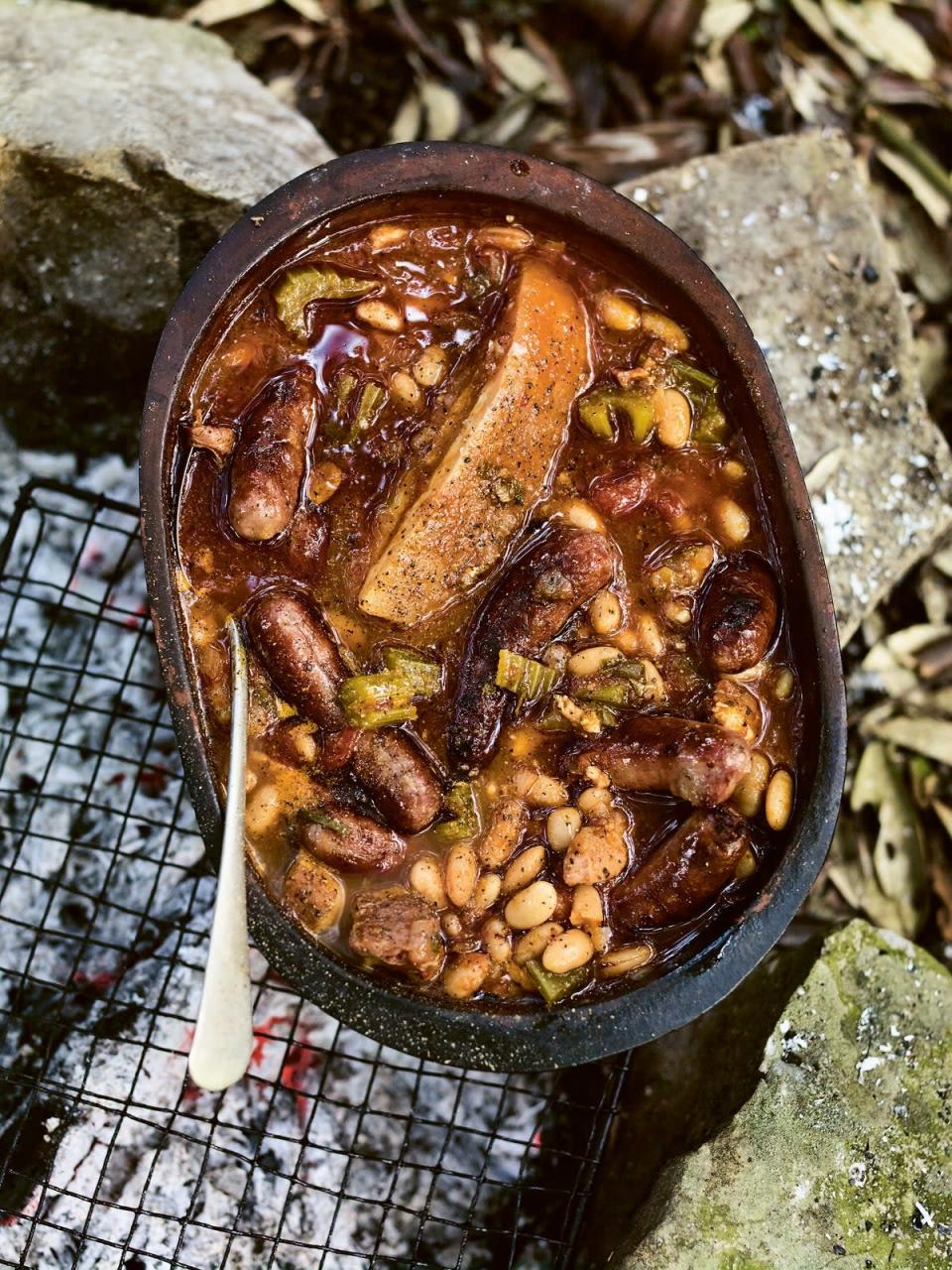 This dish is somewhere between a cassoulet and Boston baked beans (Andrew Montgomery/PA)