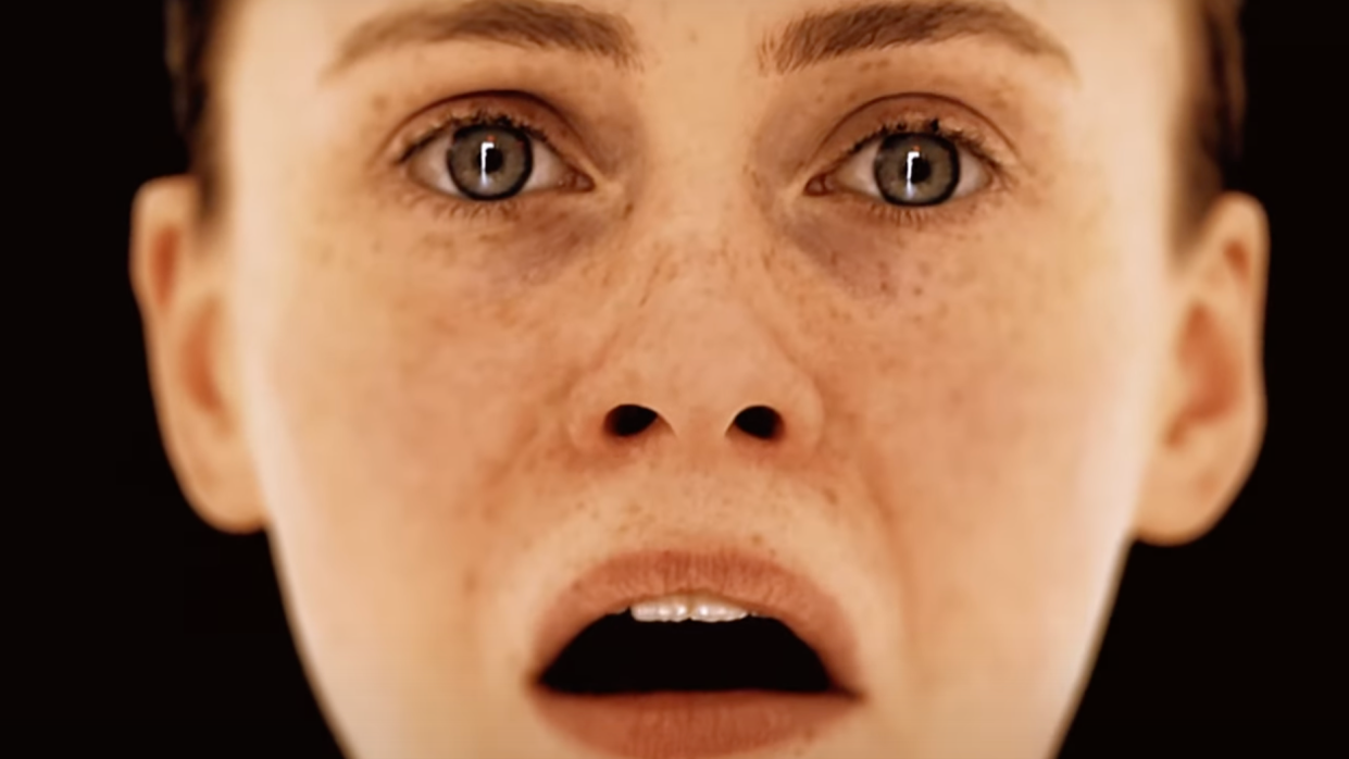  A screenshot shows an OD actress screaming. 