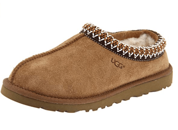 <p>The comfiest slippers in the world.</p><p><strong><a href="https://www.amazon.com/UGG-Womens-Tasman-Slipper-Chestnut/dp/B000J176KW?dchild=1&keywords=ugg+slippers+women&qid=1573776866&sr=8-6&linkCode=ll1&tag=parade03-20&linkId=6a8a2cbbfa69d54cc87ce7a5e28d10a5&language=en_US&ref_=as_li_ss_tl" rel="nofollow noopener" target="_blank" data-ylk="slk:UGG Women's Tasman Slippers, Starting at $69.99 on Amazon;elm:context_link;itc:0;sec:content-canvas" class="link ">UGG Women's Tasman Slippers, Starting at $69.99 on Amazon</a></strong></p><p>Amazon</p>