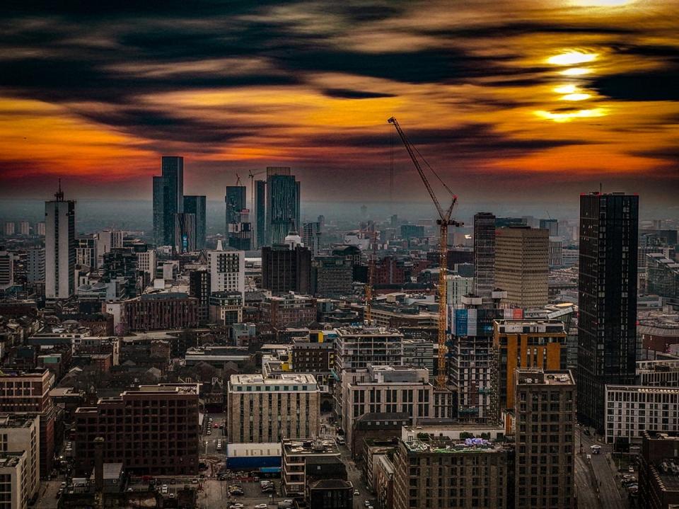 Manchester skyline at sunset (Getty Images/iStockphoto)