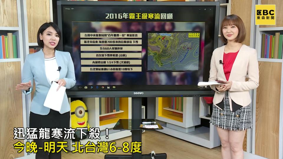 俞西潔曾任體育主播與《大陸尋奇》外景主持人等（右）。（圖／東森新聞）