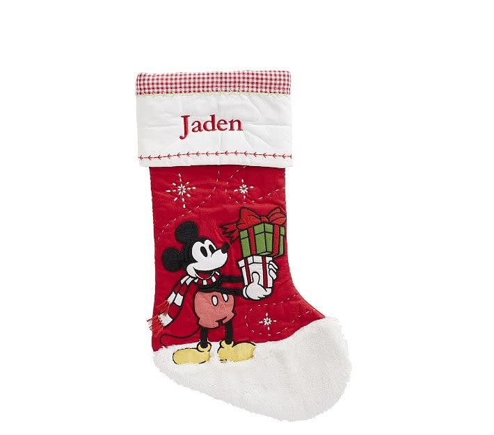 Disney Mickey Mouse Quilted Stocking