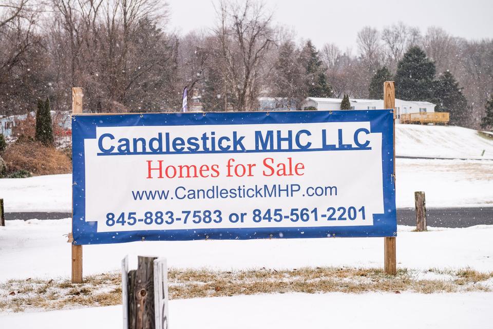 Candlestick Mobile Home Park in Newburgh, NY on Monday, February 7, 2022.