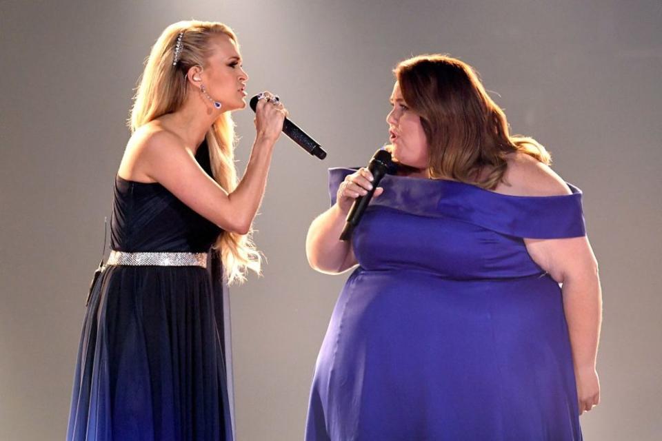 Carrie Underwood and Chrissy Metz