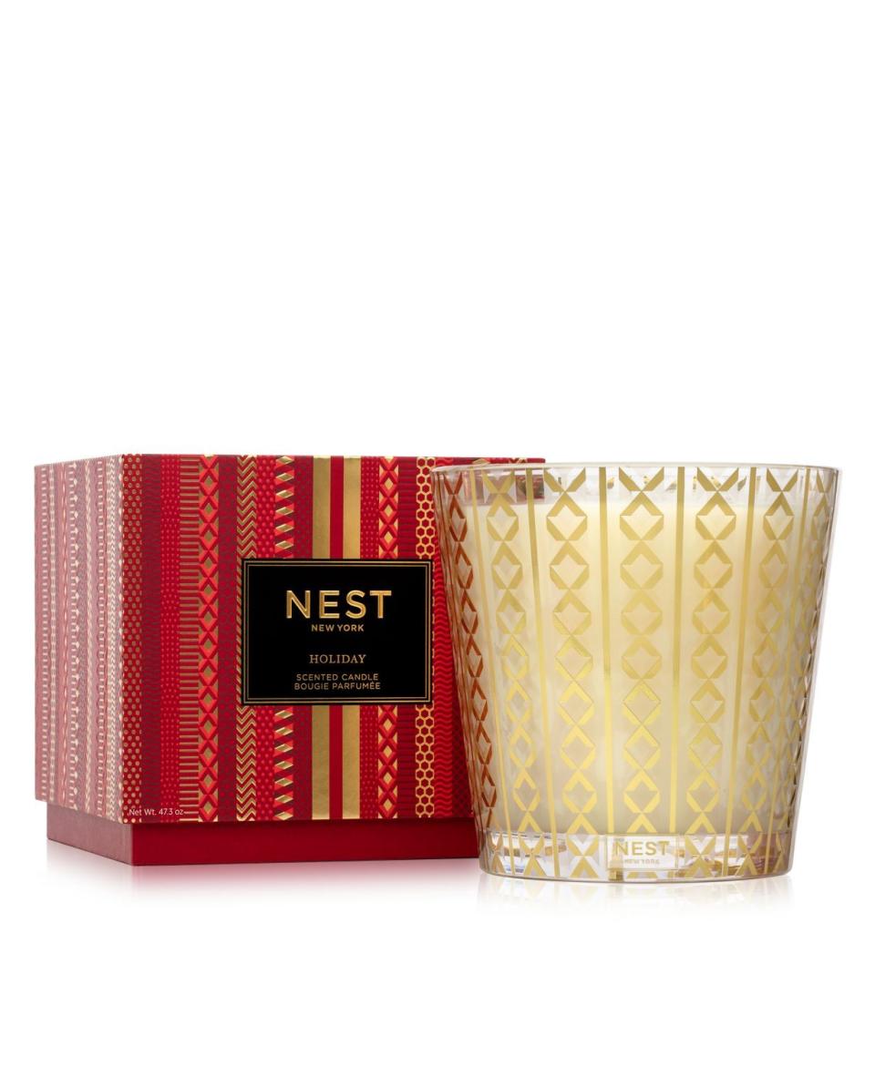 3) Holiday Luxury 4-Wick Candle