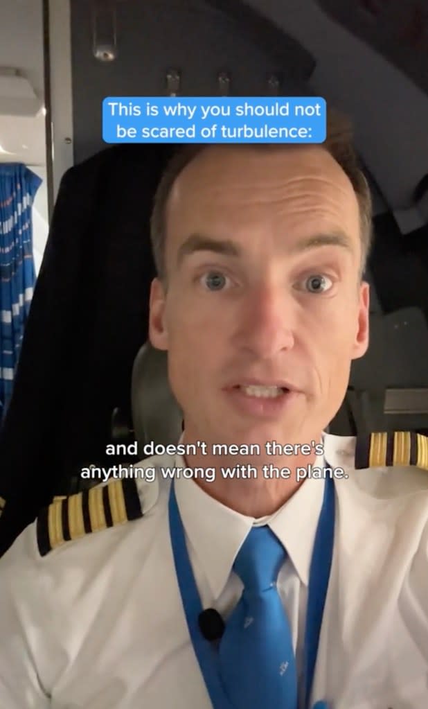 “When the airplane flies through these pockets, it can experience certain bumps and shakes,” the KLM pilot revealed. TikTok / KLM