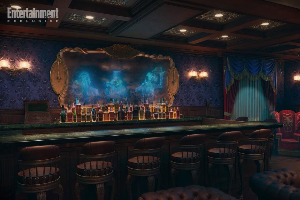 Haunted Mansion Parlor bar on the Disney Treasure