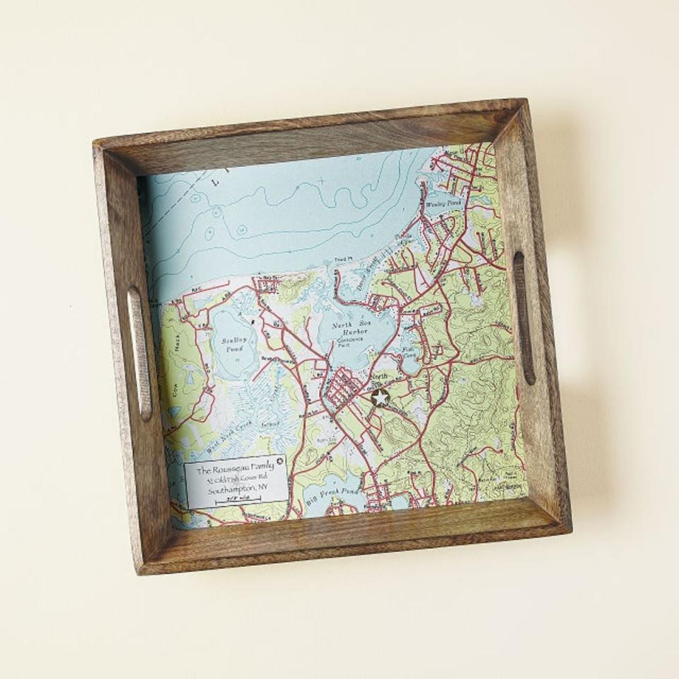 Custom Map Serving Tray