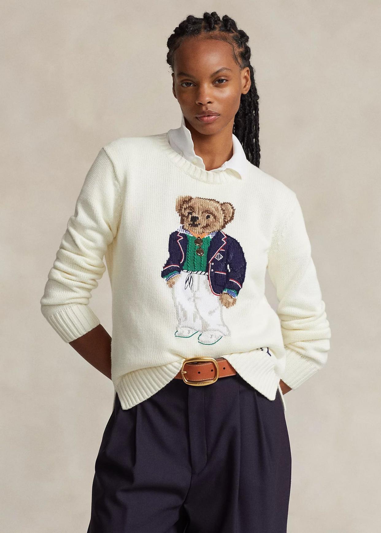 <p><a href="https://go.redirectingat.com?id=74968X1596630&url=https%3A%2F%2Fwww.ralphlauren.com%2Fwomen-clothing-sweaters%2Fpolo-bear-cotton-crewneck-sweater%2F658762.html&sref=https%3A%2F%2F" rel="nofollow noopener" target="_blank" data-ylk="slk:Shop Now;elm:context_link;itc:0;sec:content-canvas" class="link rapid-noclick-resp">Shop Now</a></p><p>Polo Bear Cotton Crewneck Sweater</p><p>Ralph Lauren</p><p>$398.00</p>