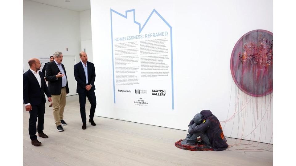 Prince William attends Homelessness: Reframed exhibition