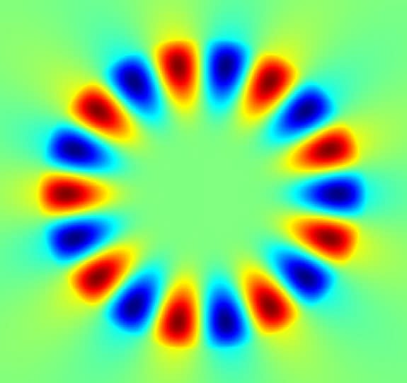 Engineers Elaine Haberer and Nosang Myung at the University of California-Riverside use laser light to amplify the detection of single particles, a technique known as whispering gallery mode resonators. Whispering galleries that involve sound h