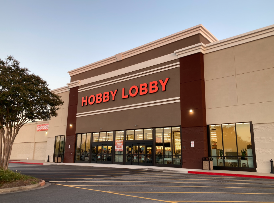 Hobby Lobby is now open at Hillcrest Market Place, along with the new Bath & Body Works.