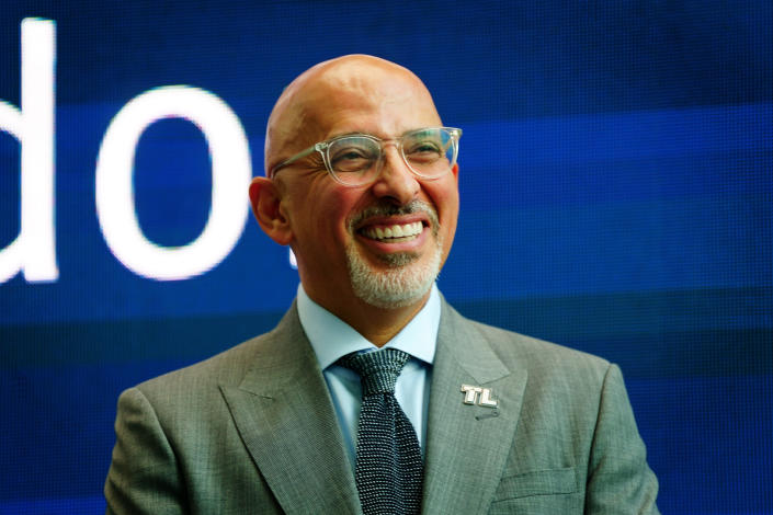 Education Secretary Nadhim Zahawi during a visit with the President of Portugal Marcelo Rebelo de Sousa to Imperial College London to meet some of Imperial's Portuguese staff and students and visit science labs including the Data Observatory and ocean wave basin. Picture date: Saturday June 11, 2022.