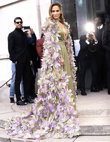 <p>Arnold Jerocki/Getty</p> Jennifer Lopez at the Elie Saab Haute Couture Spring/Summer 2024 show as part of Paris Fashion Week on January 24, 2024 in Paris, France