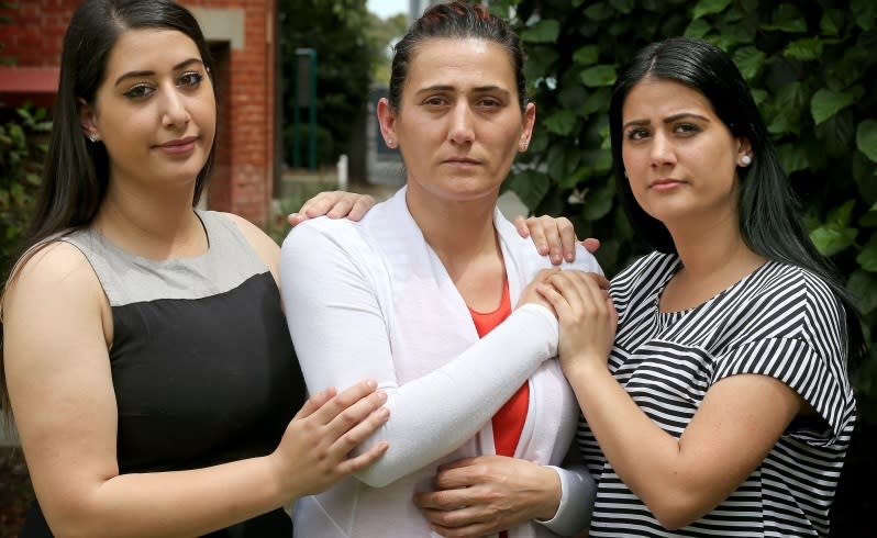 simon demirel's wife hatun and daughters narin and sinem.