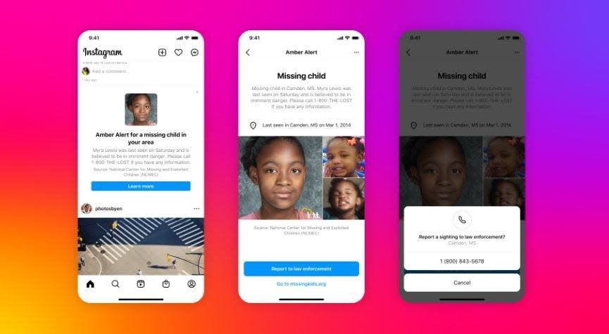 One push notification at a time, Amber Alerts continue to reach new audiences by the minute, now, Instagram has adopted the alerts