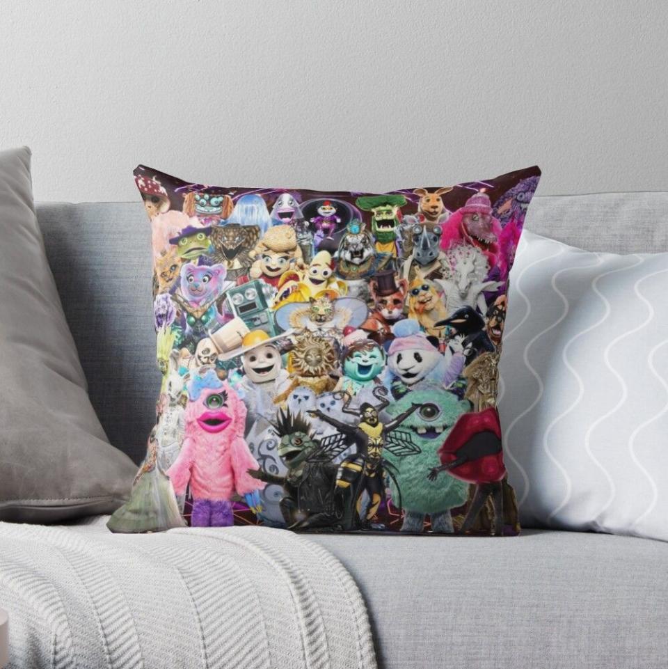 5) Every Characters on "The Masked Singer" US Throw Pillow