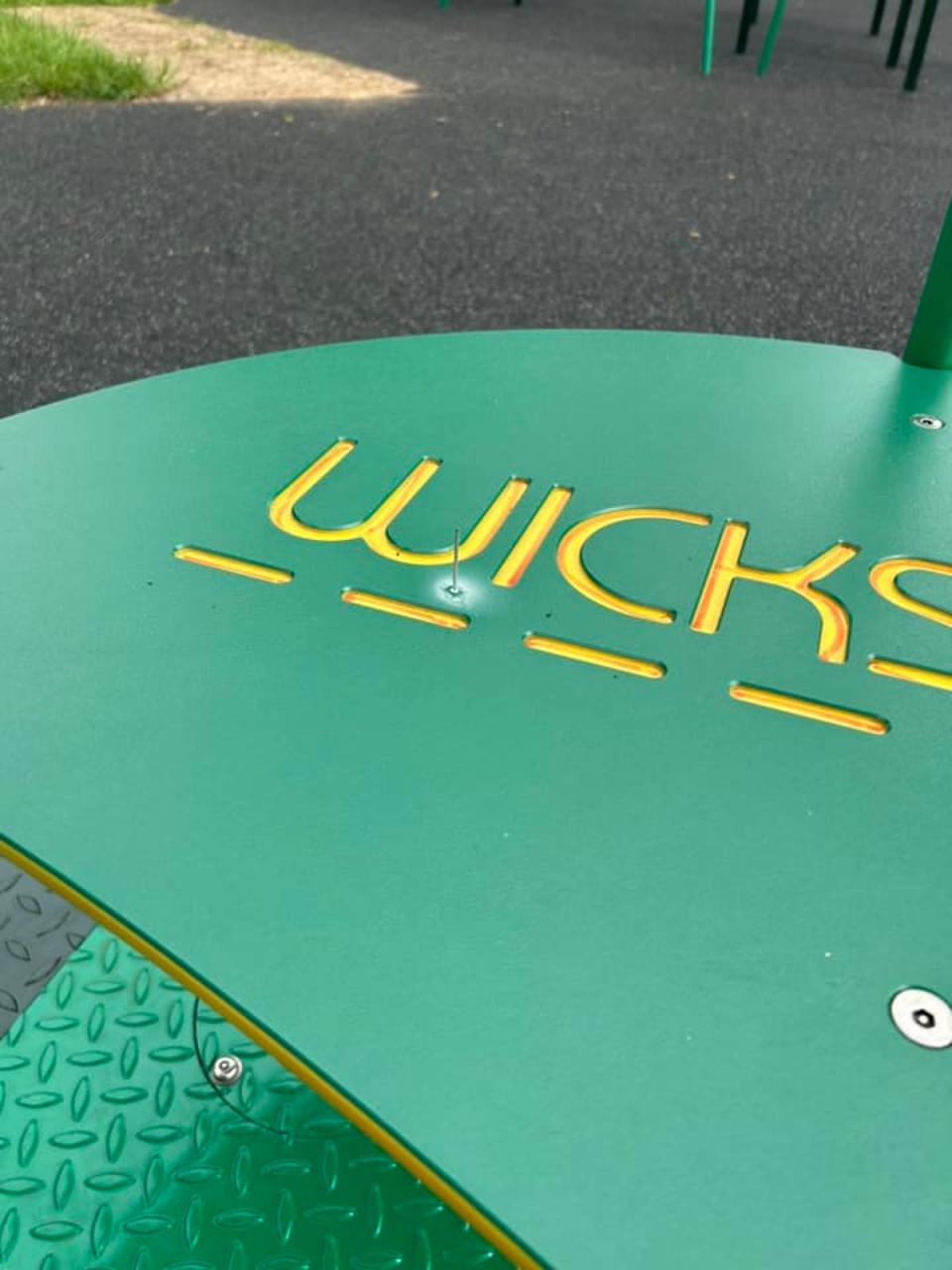 Another nail in the roundabout of the Marcham village playground (Supplied)