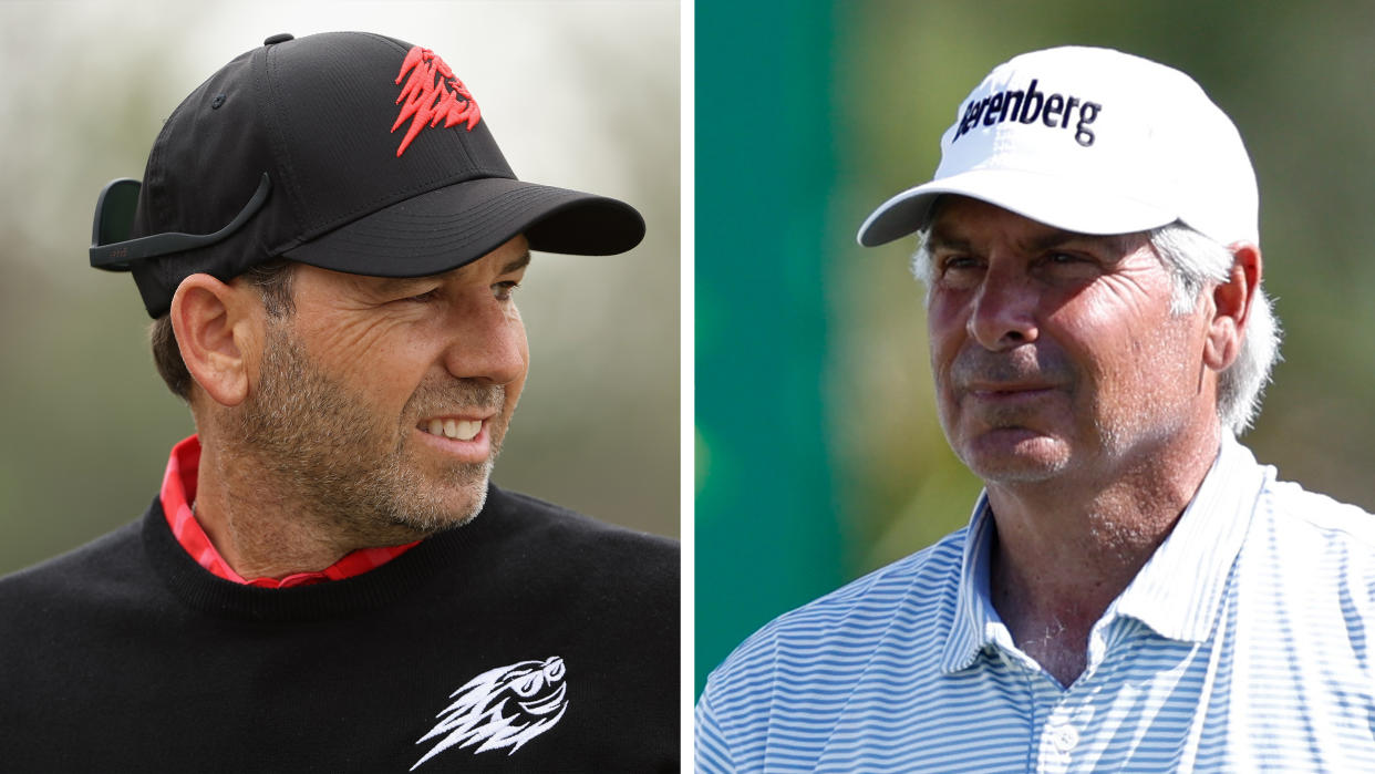  Sergio Garcia and Fred Couples 