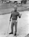 <p>Steve McQueen during a game of golf on the set of <em>The Thomas Crown Affair</em>, 1968.</p>