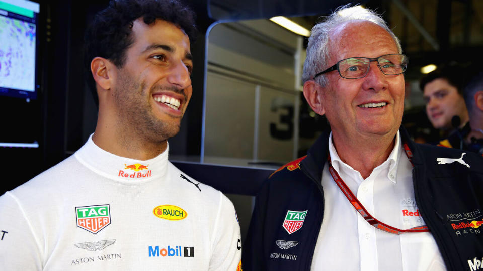 Daniel Ricciardo's career came down to Helmut Marko's assessment. Pic: Getty