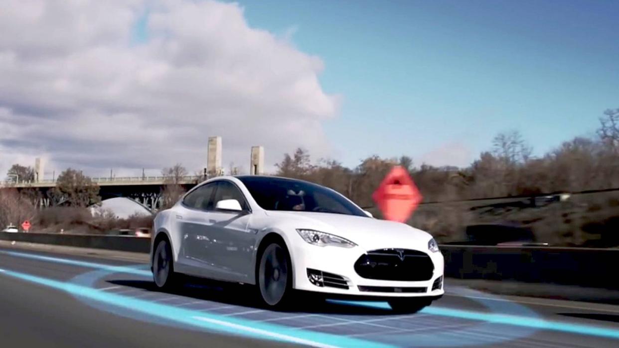 tesla first introduced autopilot then full self driving technology later