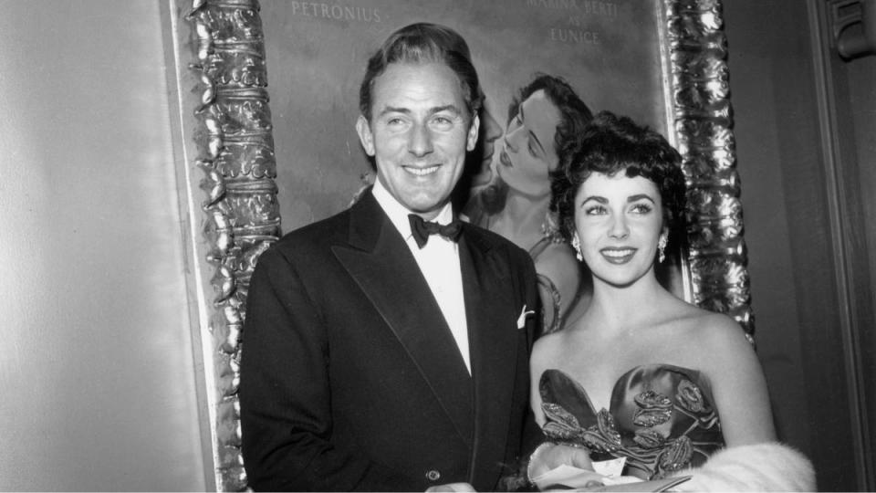 Man and woman posing at film premiere