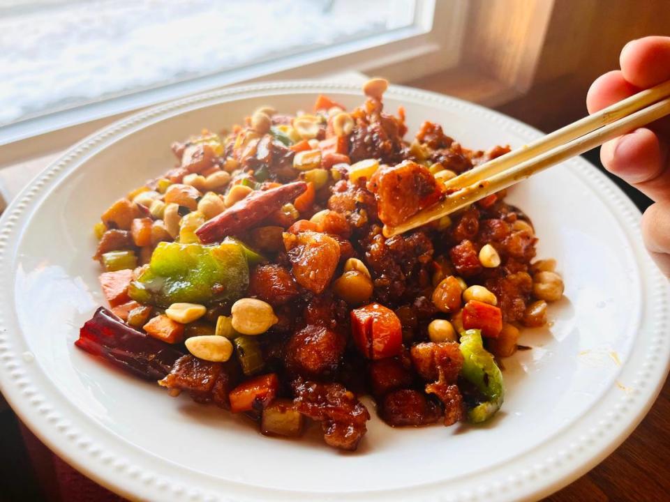 Kung Pao chicken at Valley Wok in Spring Mills.