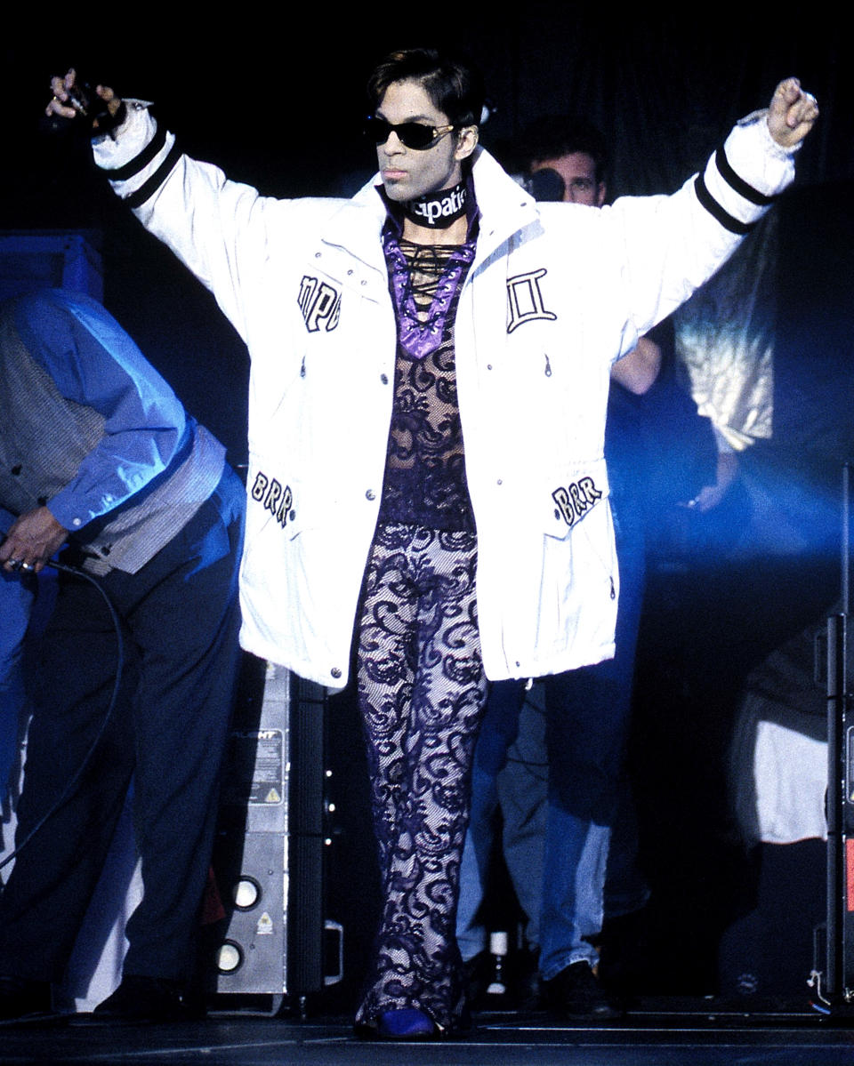 The Artist formerly known as Prince  performing at the San Jose Event Center in San Jose Calif. on April 19th, 1997.  Photo by Tim Mosenfelder/Getty Images