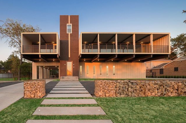 <p>The PV14 house in Dallas, Texas, was architecture firm M Gooden Design’s first project using shipping containers—a total of 14 were used during construction.</p>