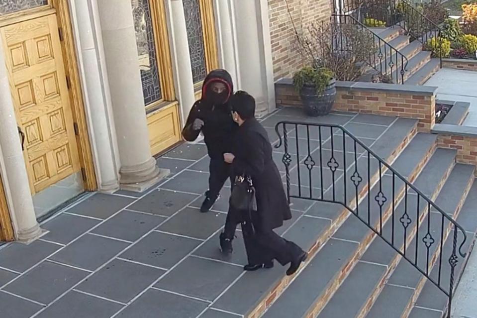 The teen is accused of brutally mugging a 68-year-old woman on the steps of a Queens church. Courtesy St. Demetrios Greek Orthodox Church
