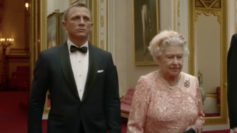 Daniel Craig and Queen Elizabeth