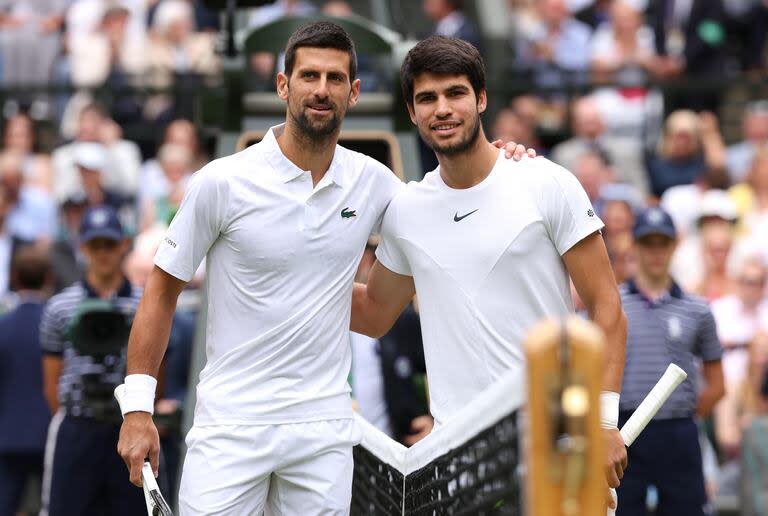 Novak Djokovic, de 37 años, y Carlos Alcaraz, de 21, son igualmente un clásico del tenis contemporáneo: juegan una nueva final