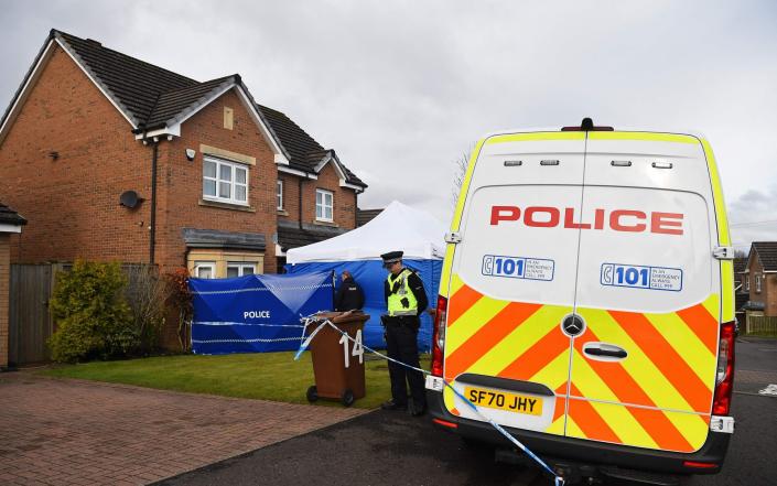 Police carried out an extensive search at Ms Sturgeon's home earlier this year - Andy Buchanan/AFP via Getty Images