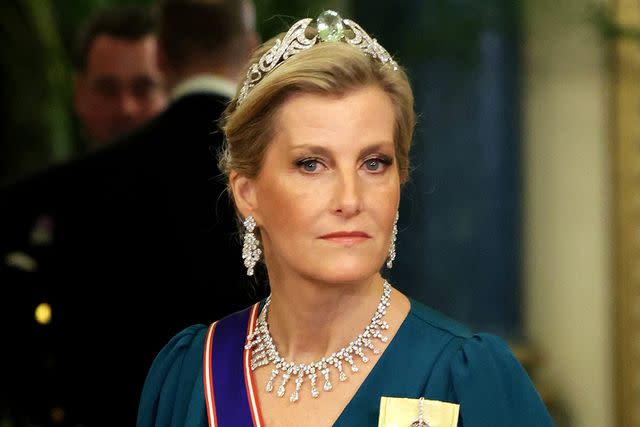 Chris Jackson/Getty Sophie, Duchess of Edinburgh, in the Aquamarine Tiara in November 2022.