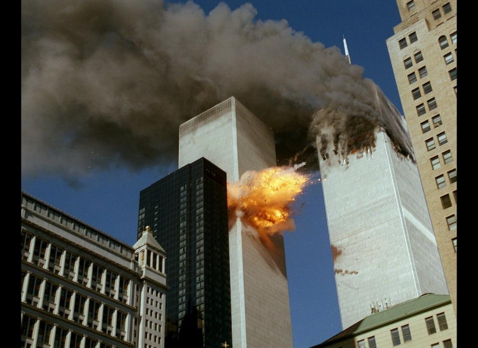 The second crash happened at 9:03 a.m., when Flight 175 hit the south tower of the World Trade Center.  The last communication made with air traffic control was made at 8:42 a.m., but passengers were able to provide details of the flight by contacting their families by phone.  <a href="http://timeline.national911memorial.org#/Explore/2/Entry/533" target="_hplink">Brian Sweeney</a> called his wife, Julie, to tell her the plane had been hijacked, and Peter Hansen <a href="http://www.9-11commission.gov/report/index.htm" target="_hplink">told</a> his father, Lee, "I think they intend to go to Chicago or someplace and fly into a building."