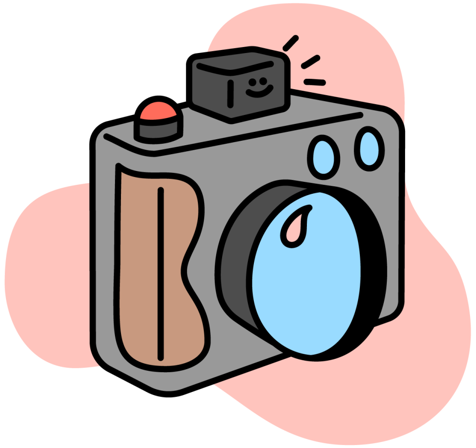 Illustration of a camera