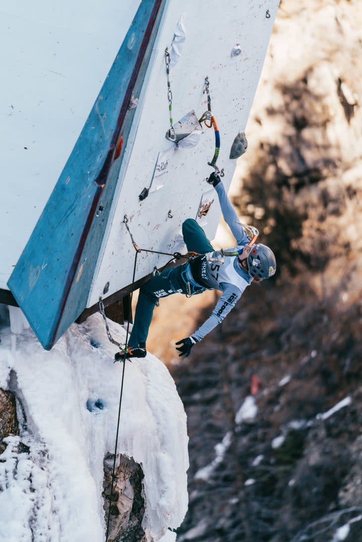 <span class="article__caption">The author was the top-ranked female ice climber in North America in 2020.</span> (Photo: @travperk_photo)