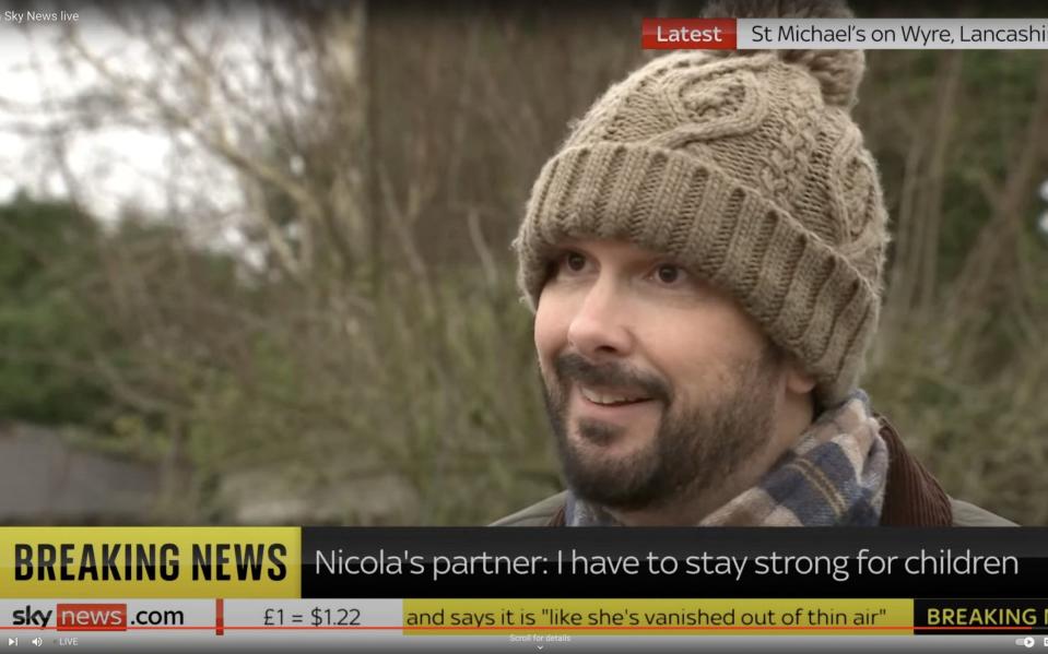 Paul Ansell gave an emotional television interview about his partner