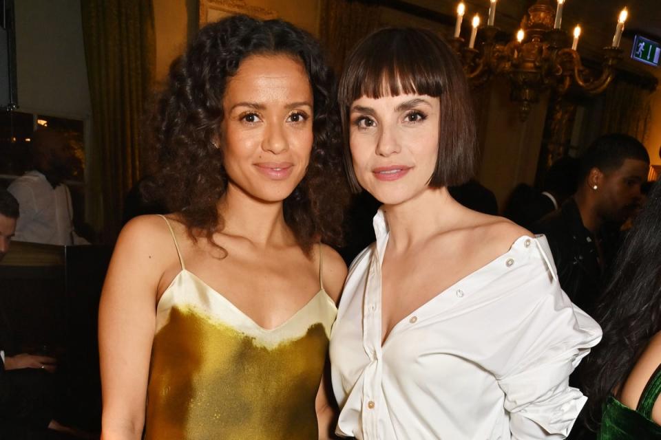dunhill & BSBP Pre-BAFTA Filmmakers Dinner & Party at Bourdon House: Gugu Mbatha-Raw and Charlotte Riley (Dave Benett)
