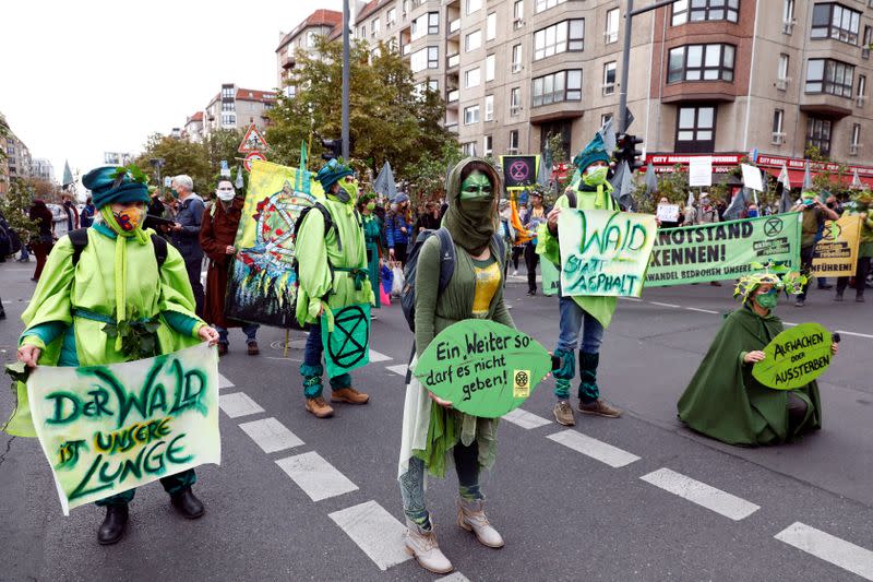 Extinction Rebellion protest in Berlin