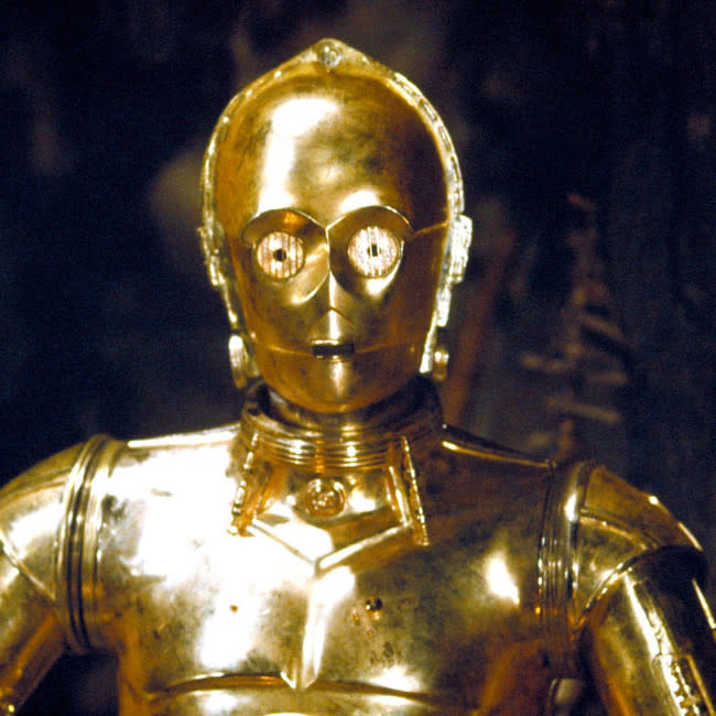 C-3PO, el robot que Anthony Daniels lleva interpretando desde hace 40 años credit:Bang Showbiz