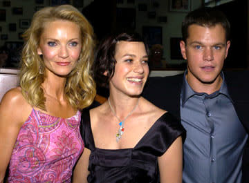 Joan Allen , Franka Potente and Matt Damon at the Hollywood premiere of Universal Pictures' The Bourne Supremacy
