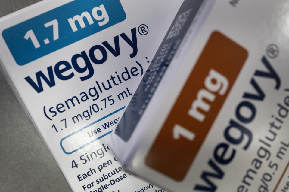 CHICAGO, ILLINOIS - APRIL 24: In this photo illustration, the injectable weight-loss medication Wegovy is available at New City Halstead Pharmacy on April 24, 2024 in Chicago, Illinois. More than 3 million people with Medicare could be eligible for the difficult-to-find and expensive weight-loss drug under new guidance which can cover the medication for patients who are obese or those who have a history of heart disease and are at risk of a heart attack or stroke.  (Photo Illustration by Scott Olson/Getty Images)